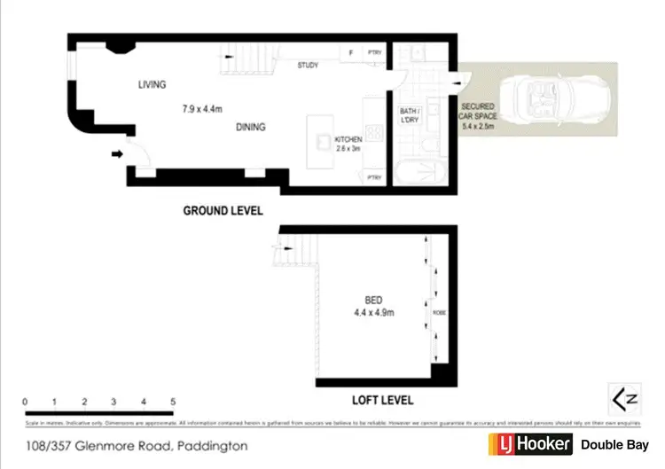 Floorplan of Homely apartment listing, 108/357 Glenmore Road, Paddington NSW 2021