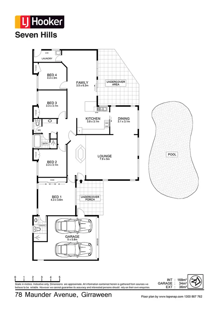 Floorplan of Homely house listing, 78 Maunder Avenue, Girraween NSW 2145