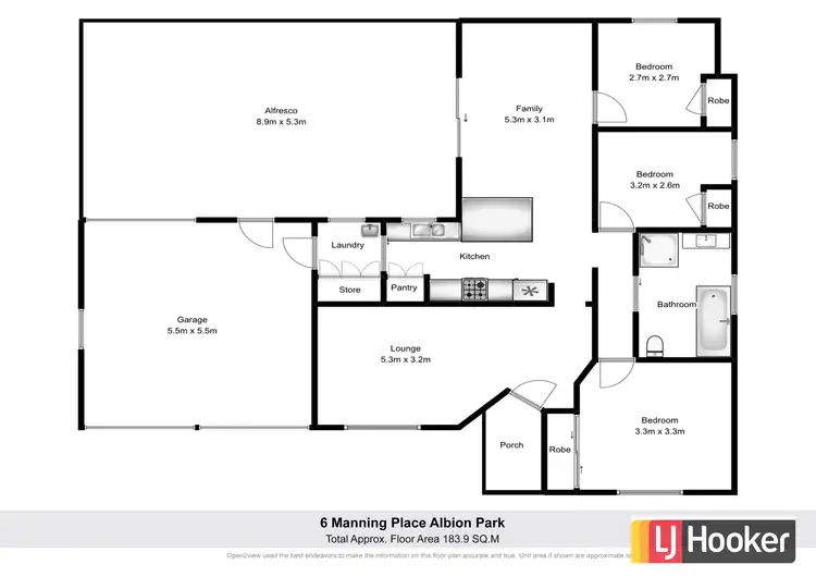 Floorplan of Homely house listing, 6 Manning Place, Albion Park NSW 2527