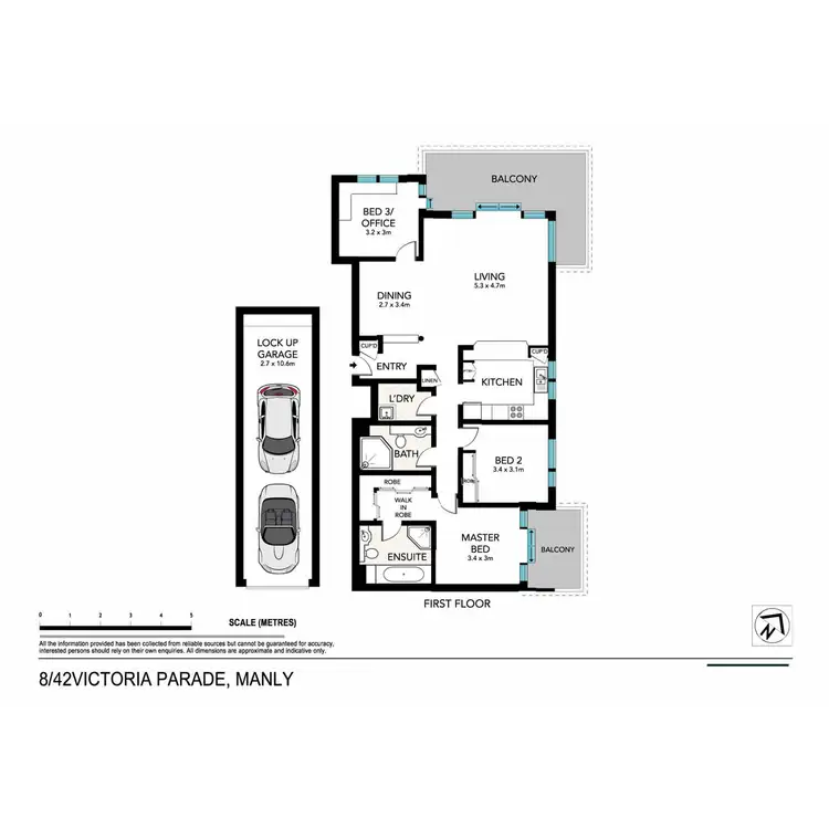 Floorplan of Homely apartment listing, 8/42 Victoria Parade, Manly NSW 2095