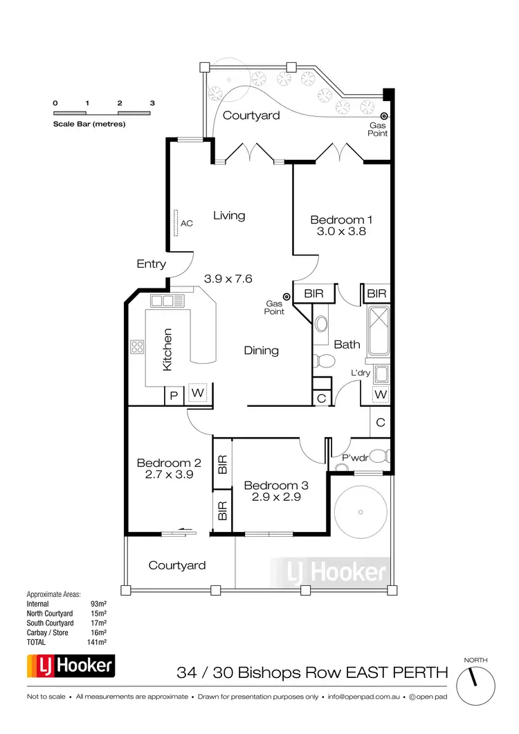 Floorplan of Homely apartment listing, 34/30 Bishops Row, East Perth WA 6004