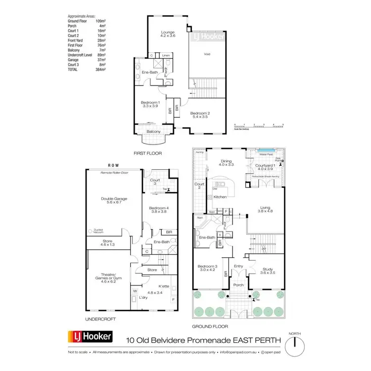Floorplan of Homely house listing, 10 Old Belvidere Promenade, East Perth WA 6004