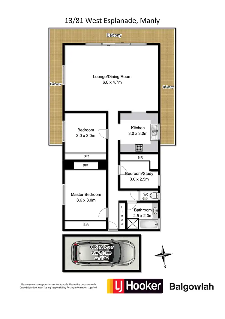Floorplan of Homely apartment listing, 13/81 West Esplanade, Manly NSW 2095