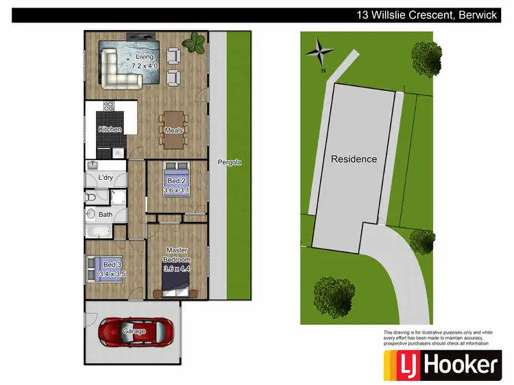 Floorplan of Homely house listing, 13 Willslie Crescent, Berwick VIC 3806