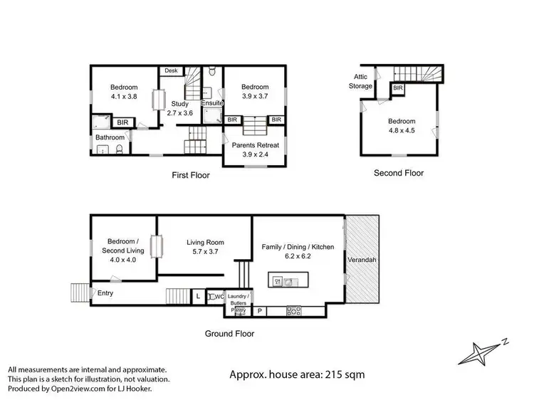 Floorplan of Homely house listing, 16 Star Street, Sandy Bay TAS 7005
