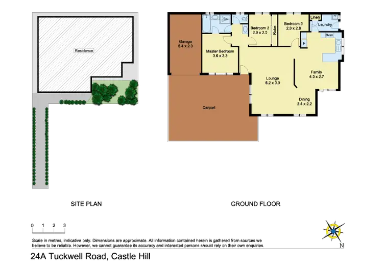 Floorplan of Homely house listing, 24A Tuckwell Road, Castle Hill NSW 2154