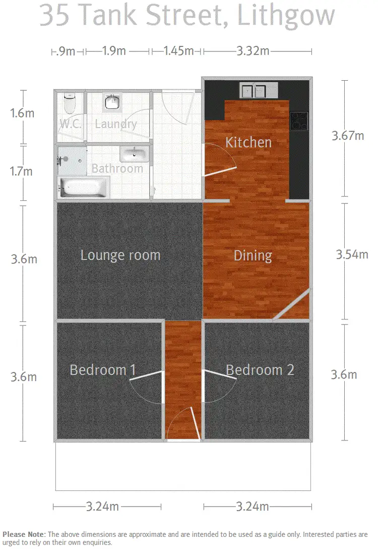 Floorplan of Homely house listing, 35 Tank Street, Lithgow NSW 2790