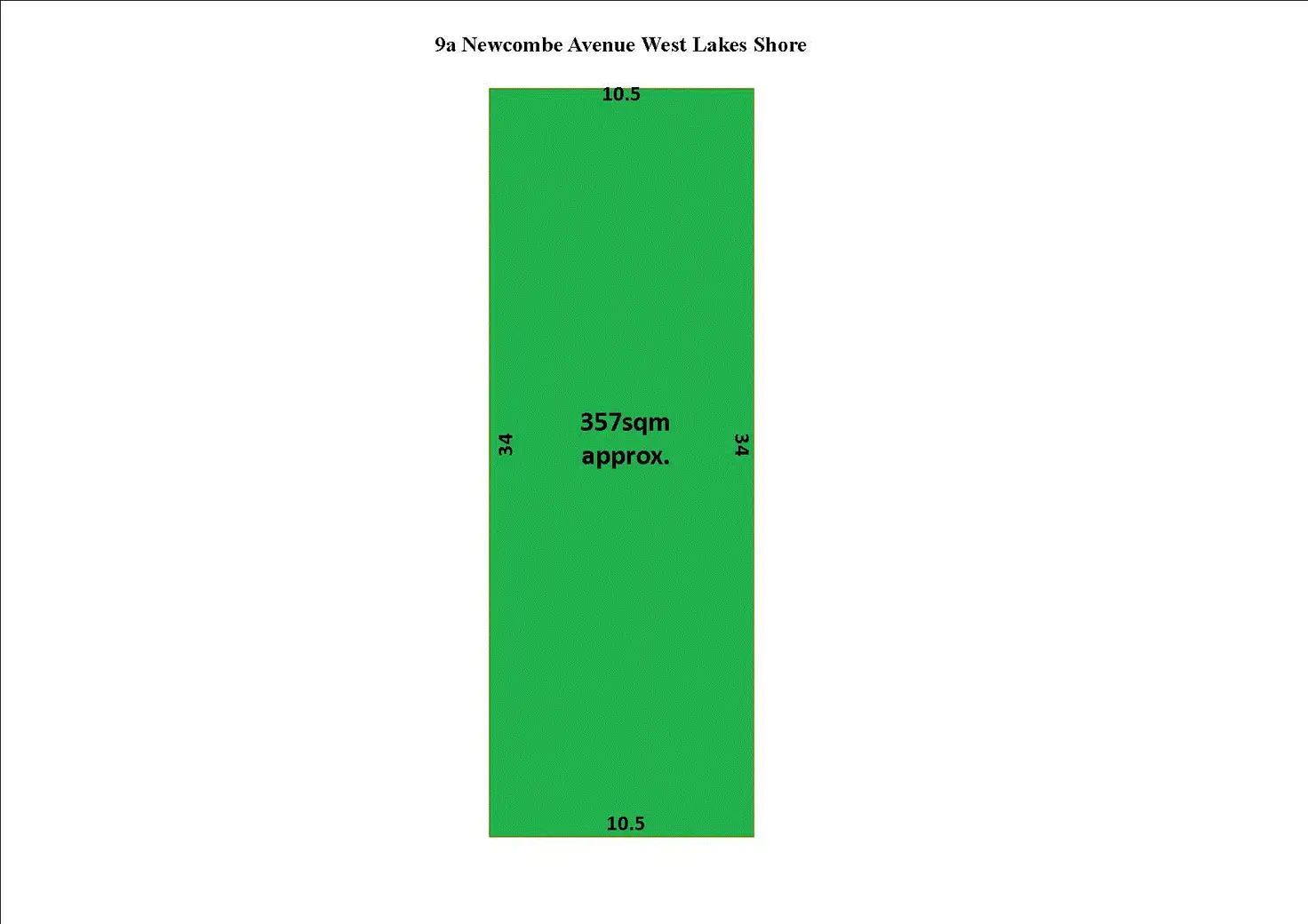 Floorplan of Homely land listing, 9a Newcombe Ave, West Lakes Shore SA 5020