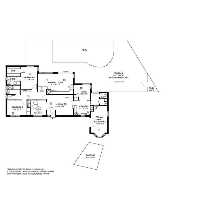 Floorplan of Homely house listing, 20 Ridgeland Drive, Teringie SA 5072