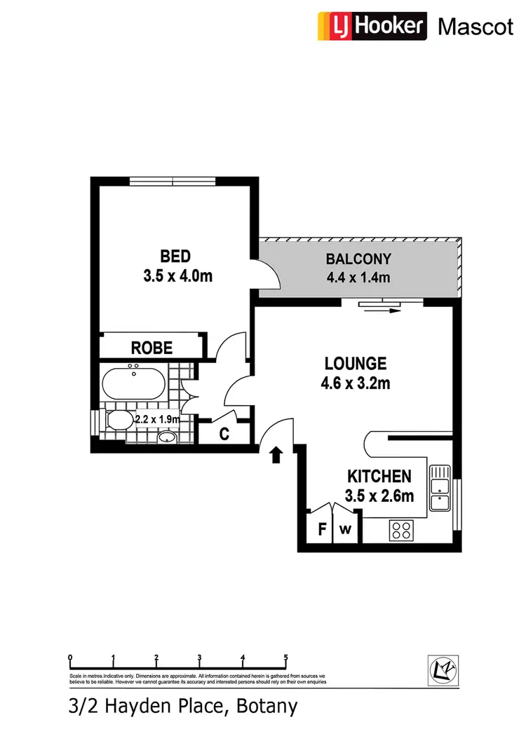 Floorplan of Homely apartment listing, 3/2 Hayden Place, Botany NSW 2019