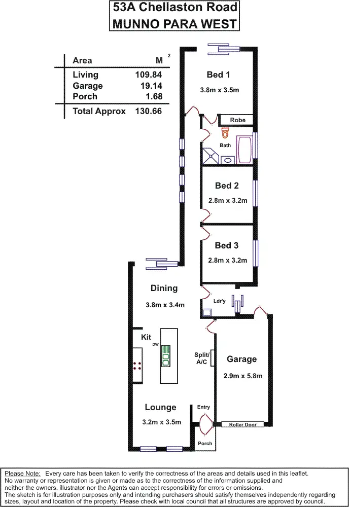 Floorplan of Homely house listing, 53a Chellaston Road, Munno Para West SA 5115