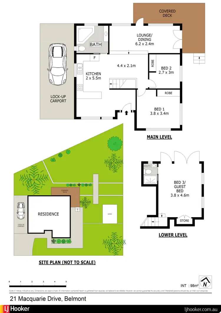 Floorplan of Homely house listing, 21 Macquarie Drive, Belmont NSW 2280