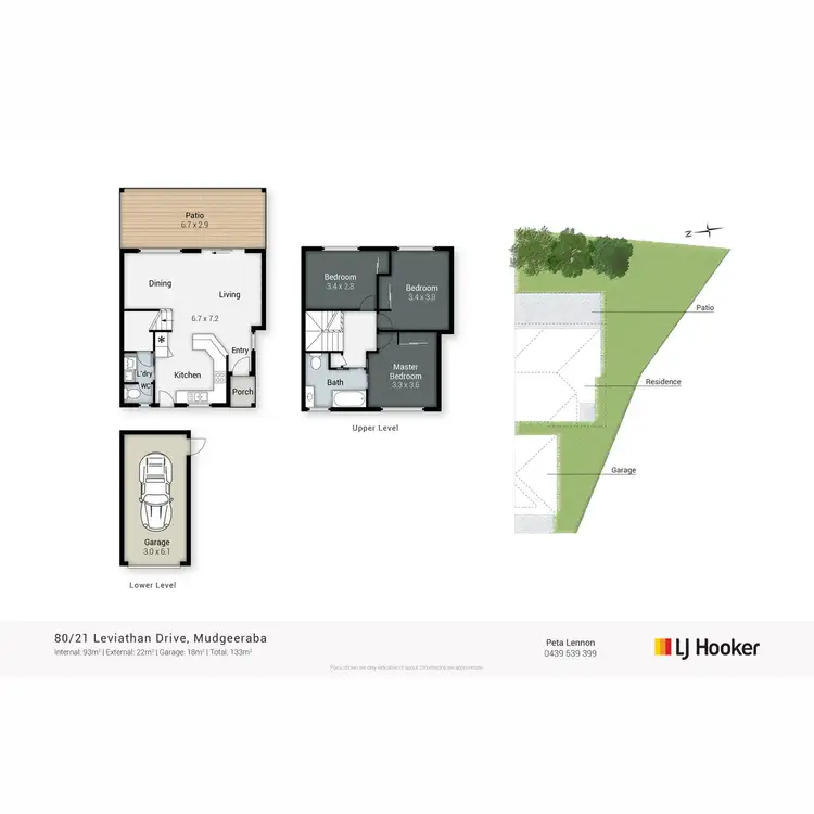 Floorplan of Homely townhouse listing, 80/21 Leviathan Drive, Mudgeeraba QLD 4213