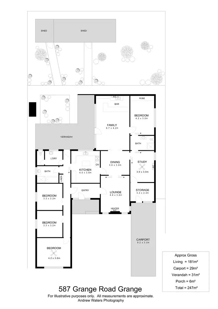 Floorplan of Homely house listing, 587 Grange Road, Grange SA 5022