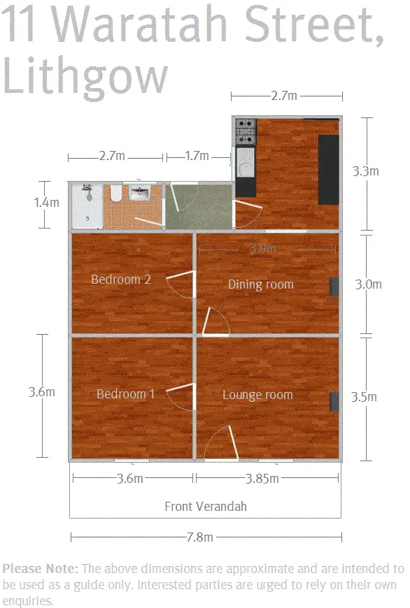 Floorplan of Homely house listing, 11 Waratah Street, Lithgow NSW 2790