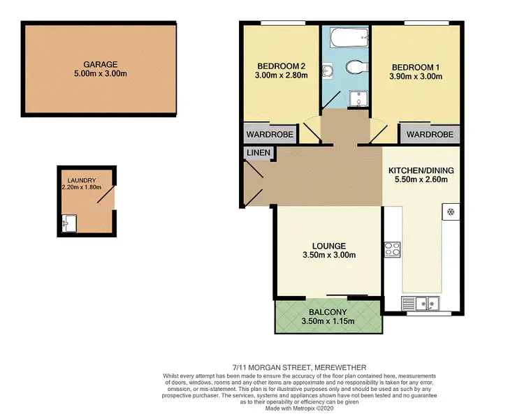 Floorplan of Homely unit listing, 7/11 Morgan Street, Merewether NSW 2291