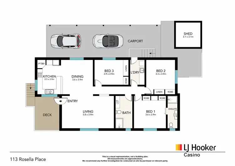 Floorplan of Homely house listing, 113 Rosella Place/69 Light Street, Casino NSW 2470
