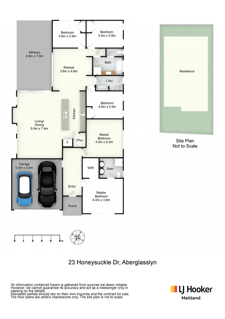 Floorplan of Homely house listing, 23 Honeysuckle Drive, Aberglasslyn NSW 2320