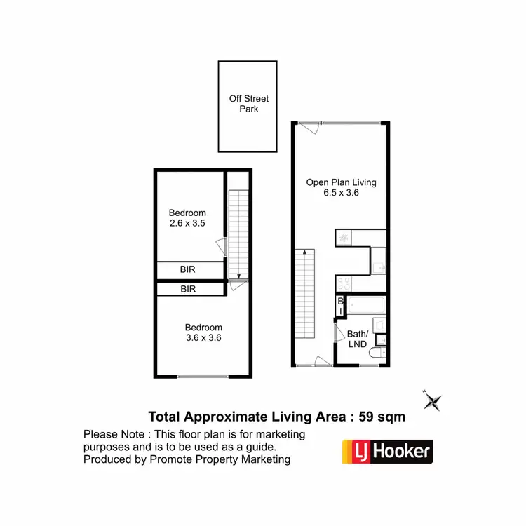 Floorplan of Homely villa listing, 2/12A Lynton Avenue, South Hobart TAS 7004