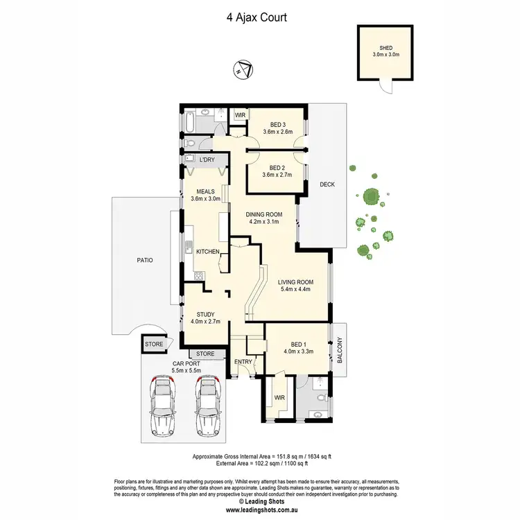 Floorplan of Homely house listing, 4 Ajax Court, Eatons Hill QLD 4037