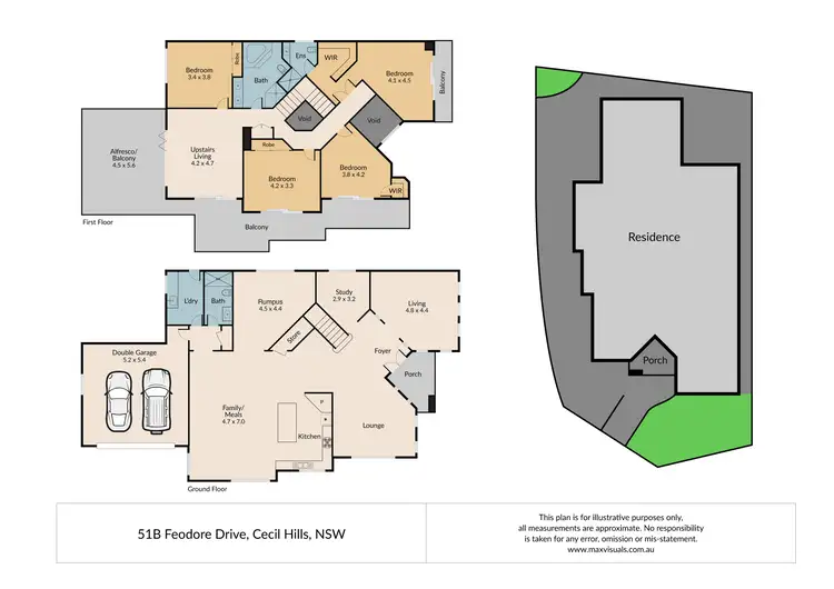 Floorplan of Homely house listing, 51B Feodore Drive, Cecil Hills NSW 2171