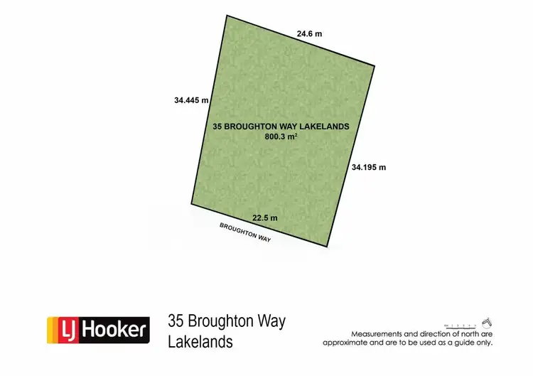 Floorplan of Homely land listing, 35 Broughton Way, Lakelands NSW 2282