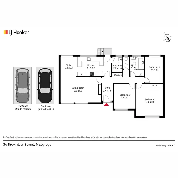 Floorplan of Homely house listing, 34 Brownless Street, Macgregor ACT 2615
