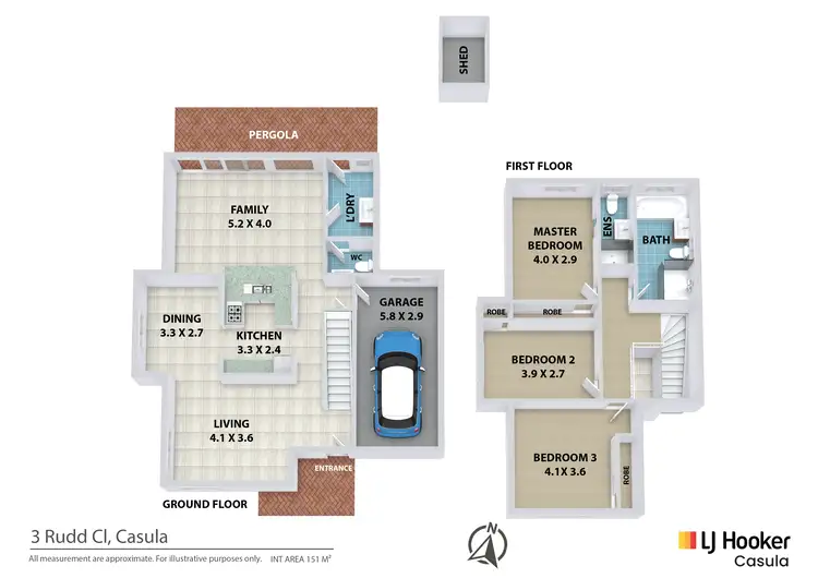Floorplan of Homely house listing, 3 Rudd Close, Casula NSW 2170