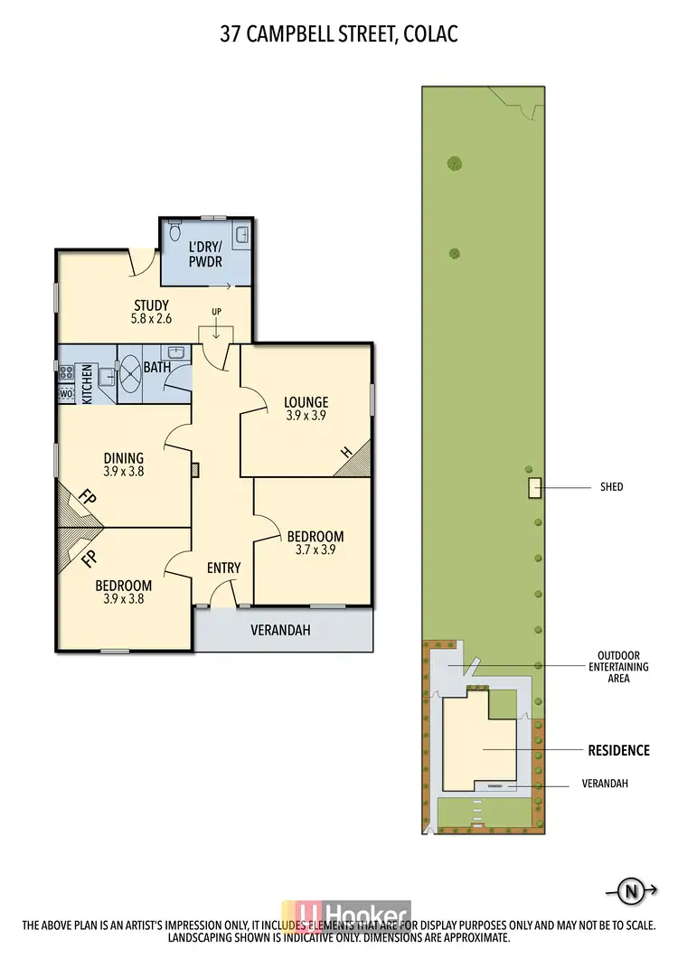 Floorplan of Homely house listing, 37 Campbell Street, Colac VIC 3250