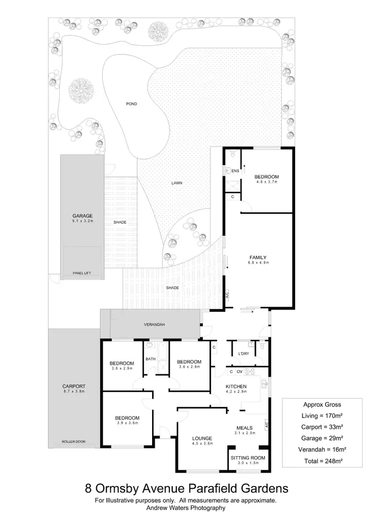 Floorplan of Homely house listing, 8 Ormsby Avenue, Parafield Gardens SA 5107