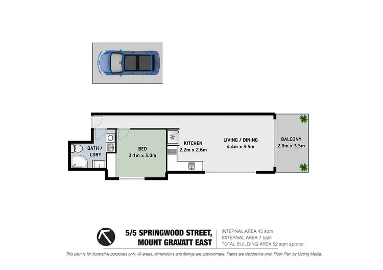 Floorplan of Homely unit listing, 5/5 Springwood Street, Mount Gravatt East QLD 4122