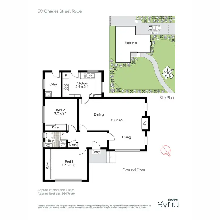 Floorplan of Homely house listing, 50 Charles Street, Ryde NSW 2112