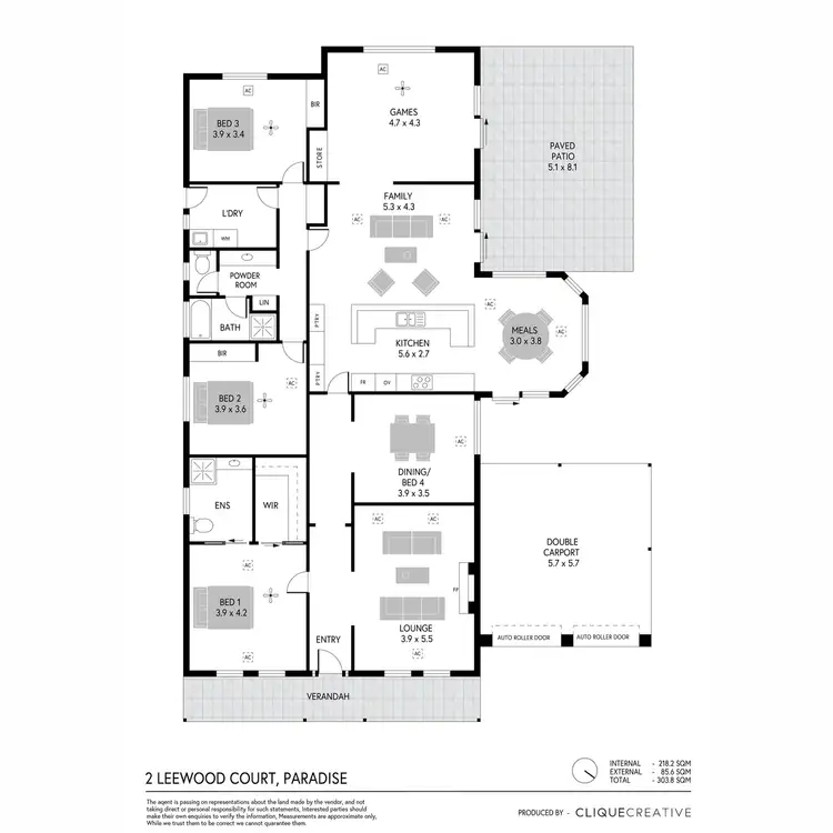 Floorplan of Homely house listing, 2 Leewood Court, Paradise SA 5075
