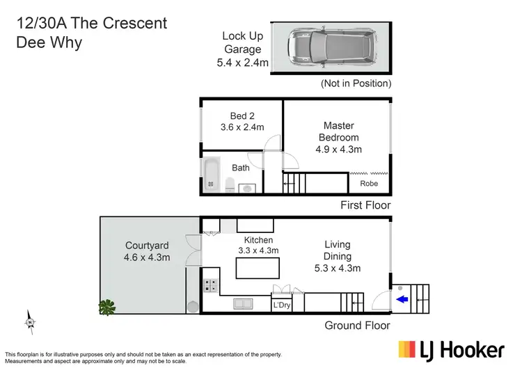 Floorplan of Homely townhouse listing, 12/30a The Crescent, Dee Why NSW 2099