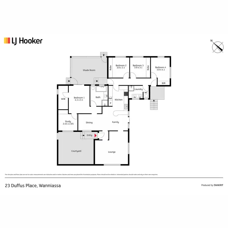 Floorplan of Homely house listing, 23 Duffus Place, Wanniassa ACT 2903