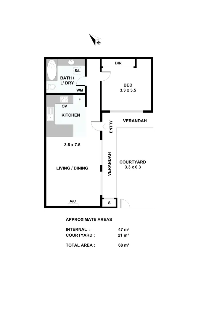 Floorplan of Homely unit listing, 10/100 Wills Street, Peterhead SA 5016