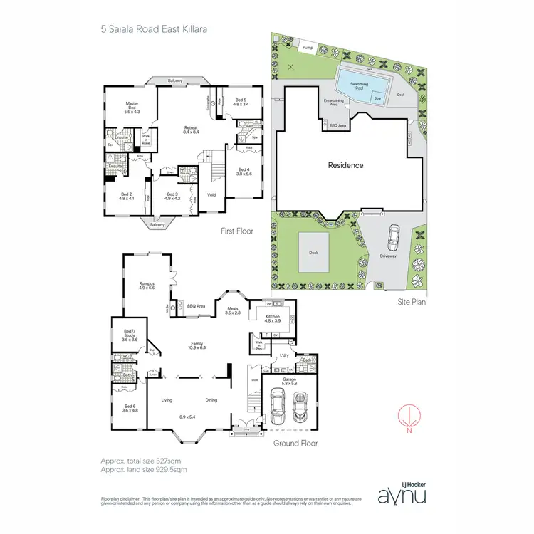 Floorplan of Homely house listing, 5 Saiala Road, East Killara NSW 2071