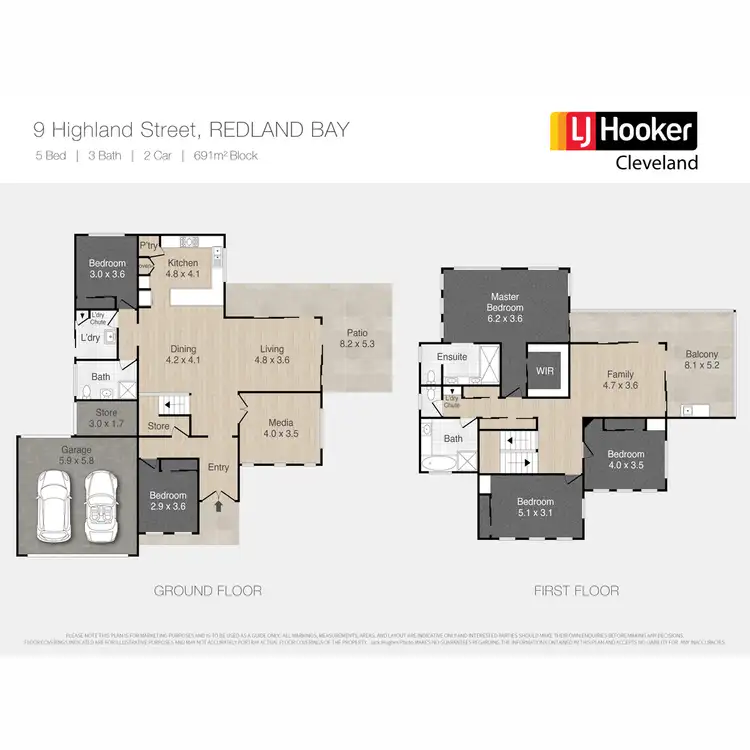 Floorplan of Homely house listing, 9 Highland Street, Redland Bay QLD 4165