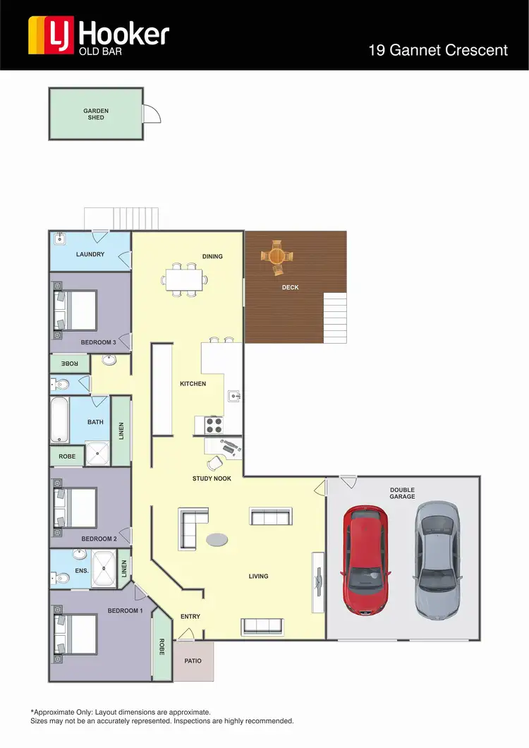 Floorplan of Homely house listing, 19 Gannet Crescent, Old Bar NSW 2430
