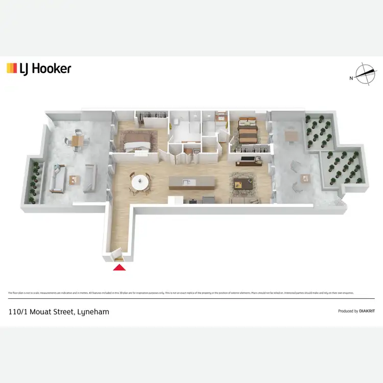 Floorplan of Homely apartment listing, 110/1 Mouat Street, Lyneham ACT 2602