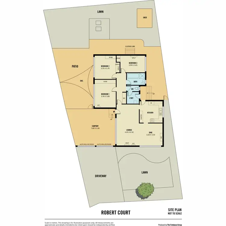 Floorplan of Homely house listing, 3 Robert Court, Para Hills SA 5096