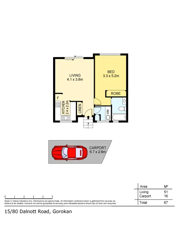 Floorplan of Homely house listing, 15/80 Dalnott Road, Gorokan NSW 2263