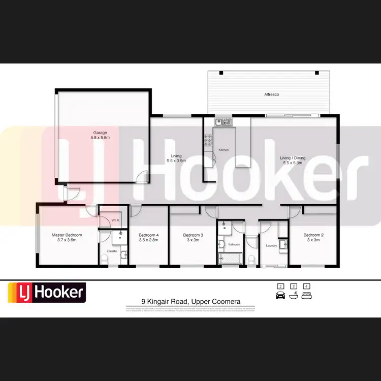 Floorplan of Homely house listing, 9 Kingair Road, Upper Coomera QLD 4209