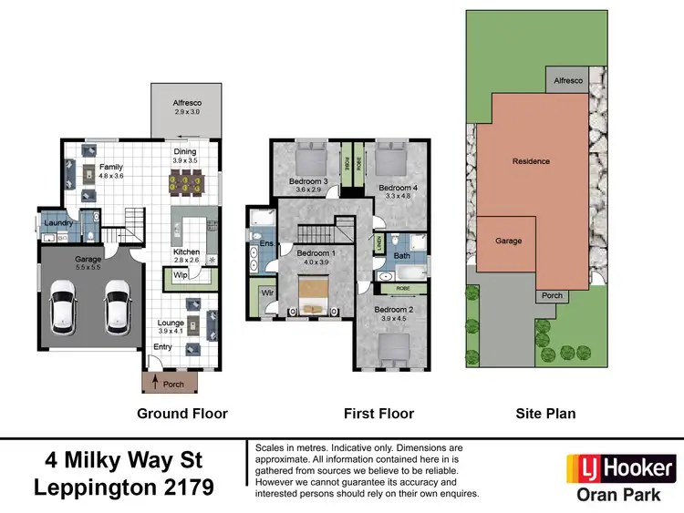 Floorplan of Homely house listing, 4 Milky Way Street, Leppington NSW 2179
