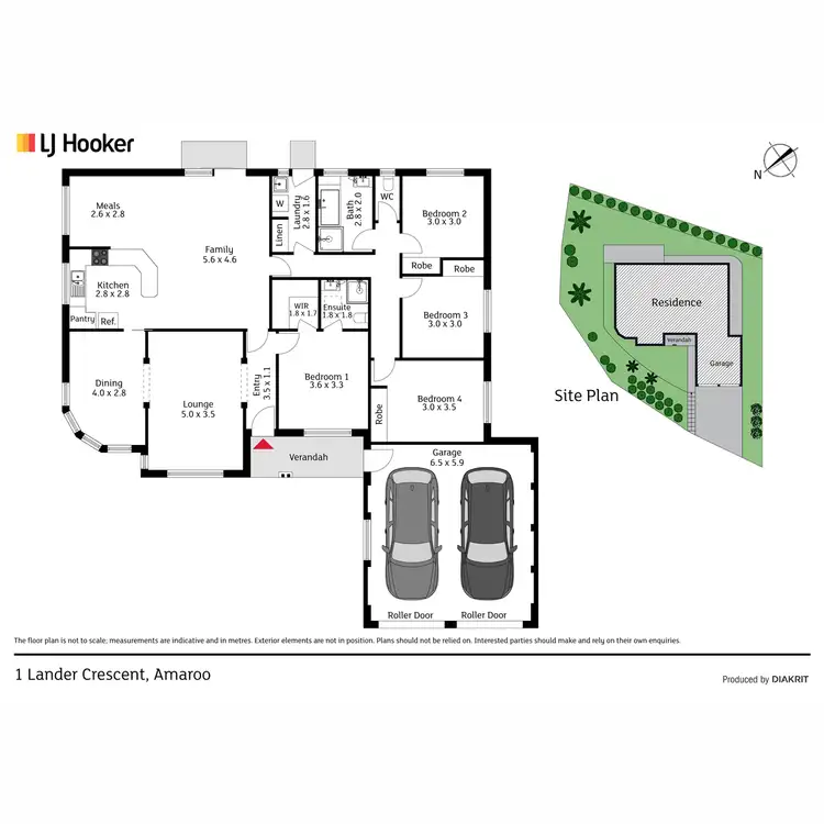 Floorplan of Homely house listing, 1 Lander Crescent, Amaroo ACT 2914