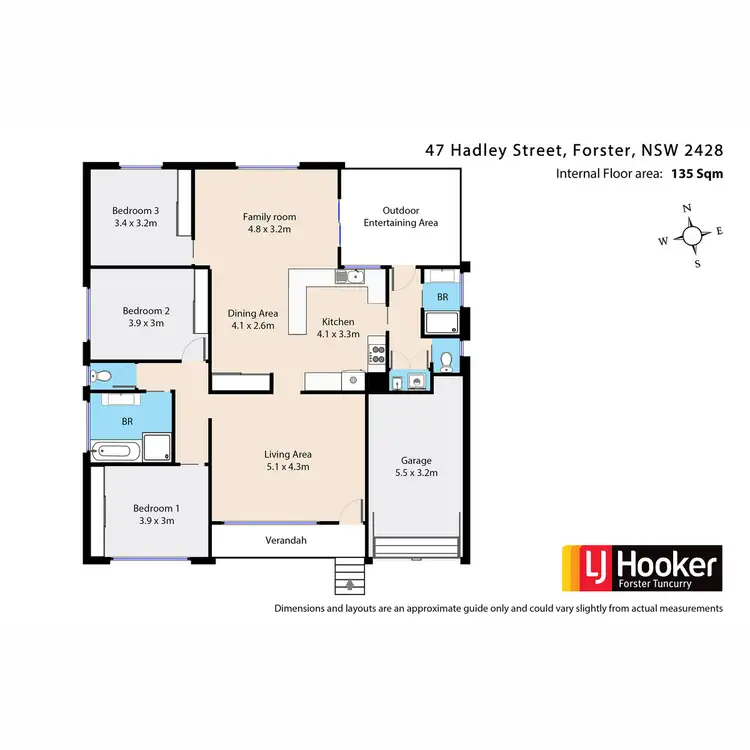 Floorplan of Homely house listing, 47 Hadley Street, Forster NSW 2428