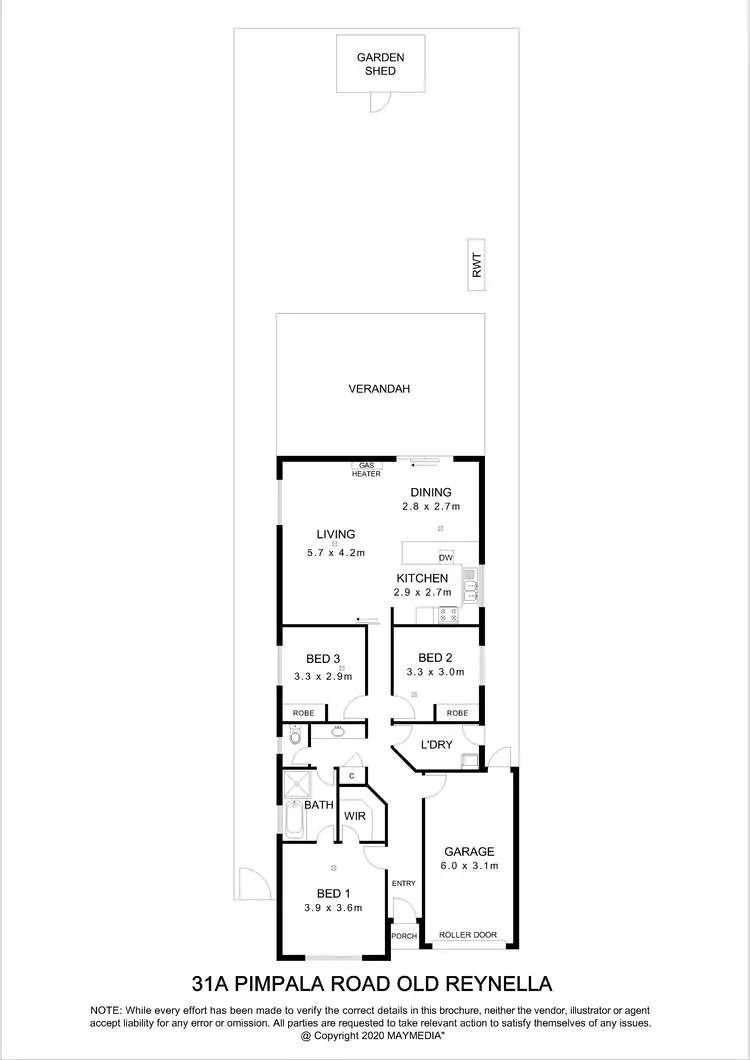 Floorplan of Homely house listing, 31A Pimpala Road, Old Reynella SA 5161