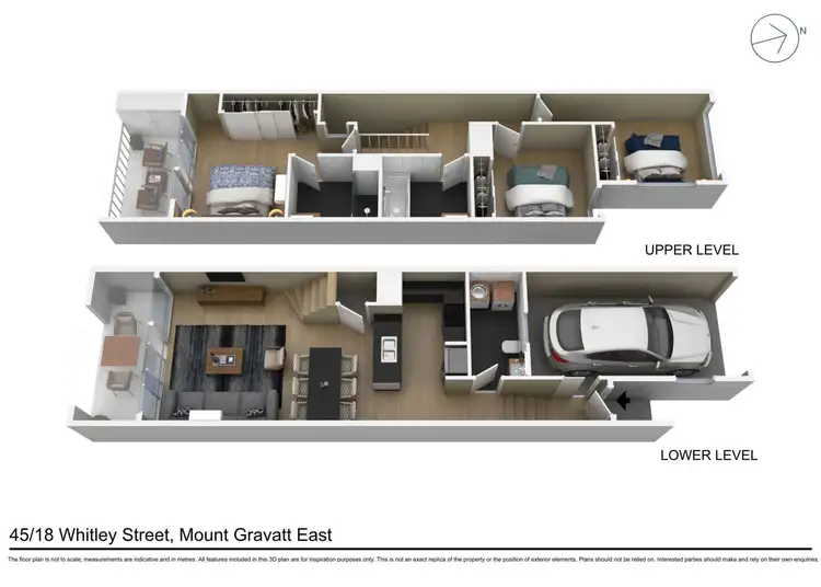 Floorplan of Homely townhouse listing, 45/18 Whitley Street, Mount Gravatt East QLD 4122