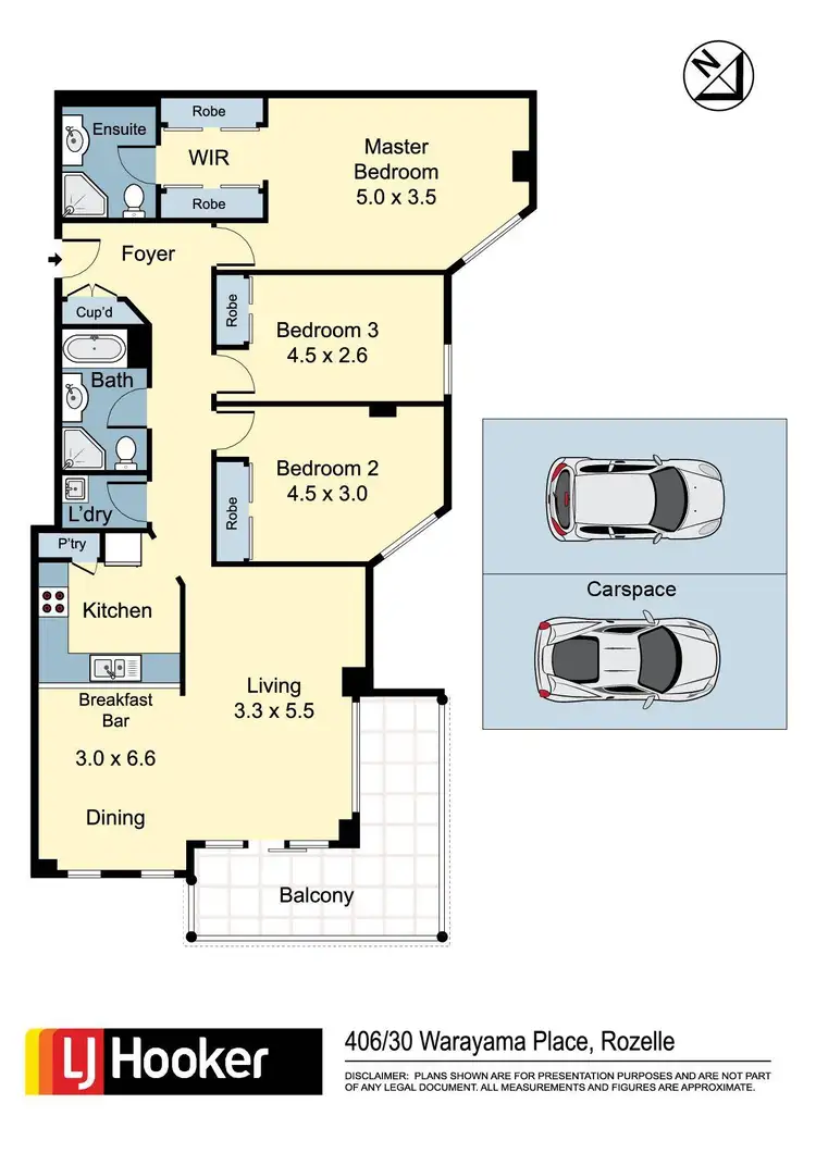 Floorplan of Homely apartment listing, 406/30 Warayama Place, Rozelle NSW 2039