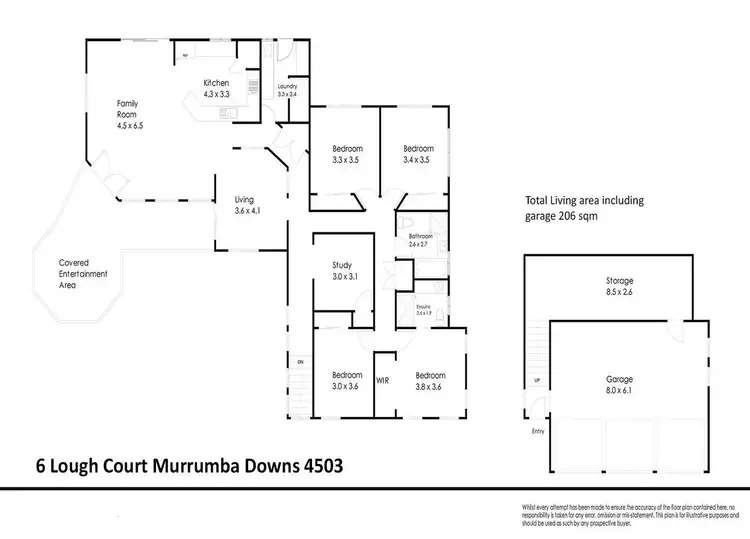 Floorplan of Homely house listing, 6 Lough Court, Murrumba Downs QLD 4503